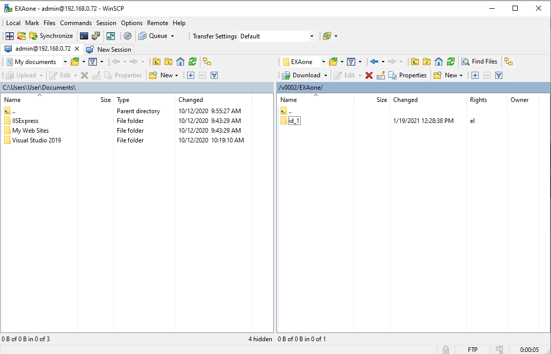 Download backuped log files