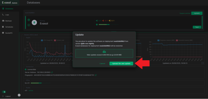 update upload file