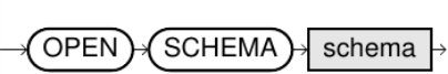 Open schema statement