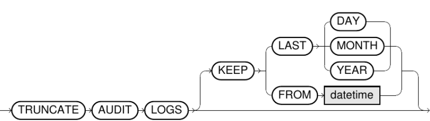 Truncate audit logs statement