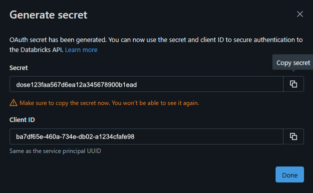 databricks secret