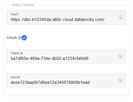 lakehouse unity catalog settings