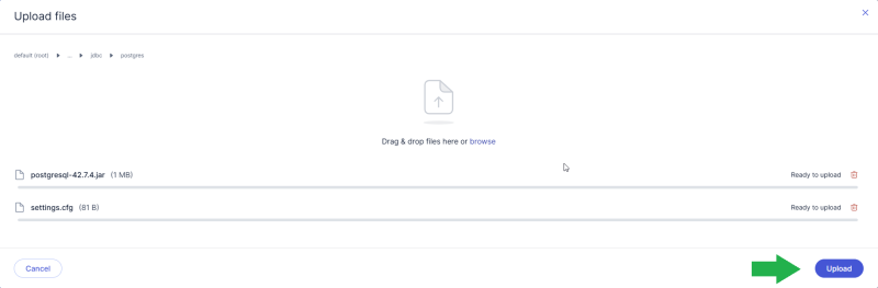 upload driver files